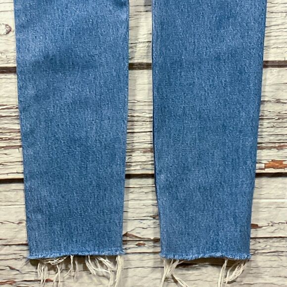 Frame Womens Jeans size 4 W27 Distressed Button Fly Frayed Skinny Ankle x29"insm - Picture 12 of 12